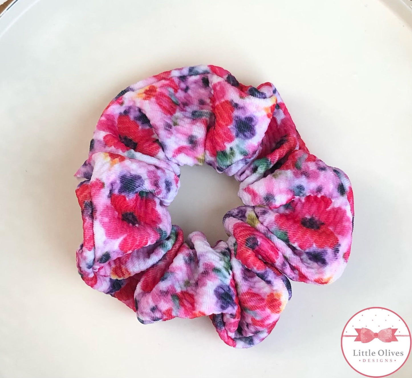 BRIGHT FLORAL SCRUNCHIE