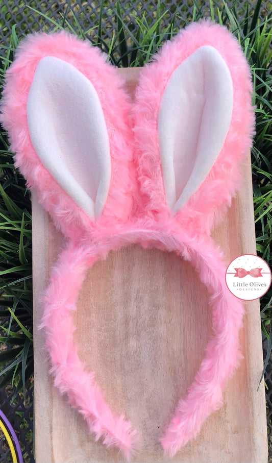 PINK BUNNY EARS HEADBAND - PINK