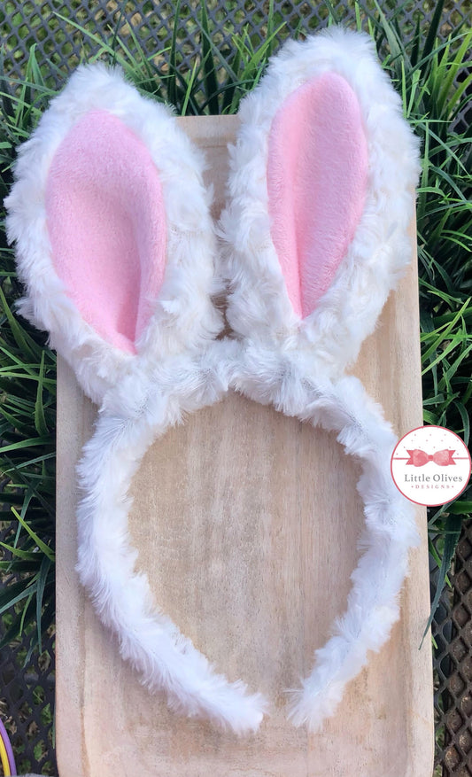 BUNNY EARS HEADBAND - WHITE