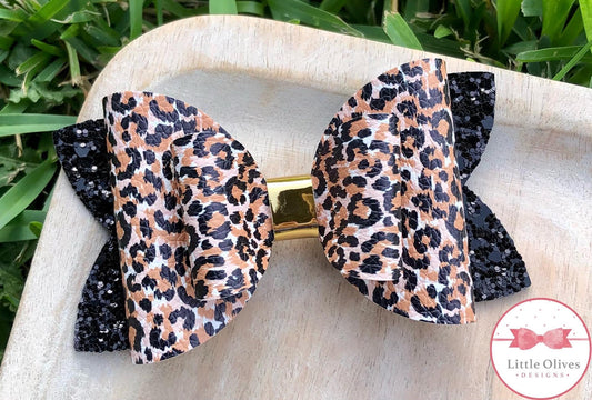 CLASSIC LEOPARD BOW