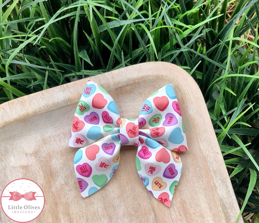 CONVERSATION HEARTS SAILOR BOW