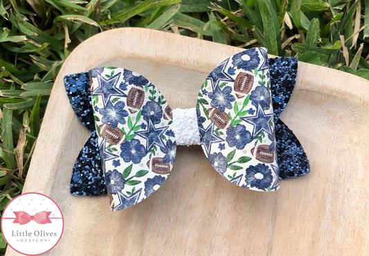 COW BOY WATERCOLOR BOW