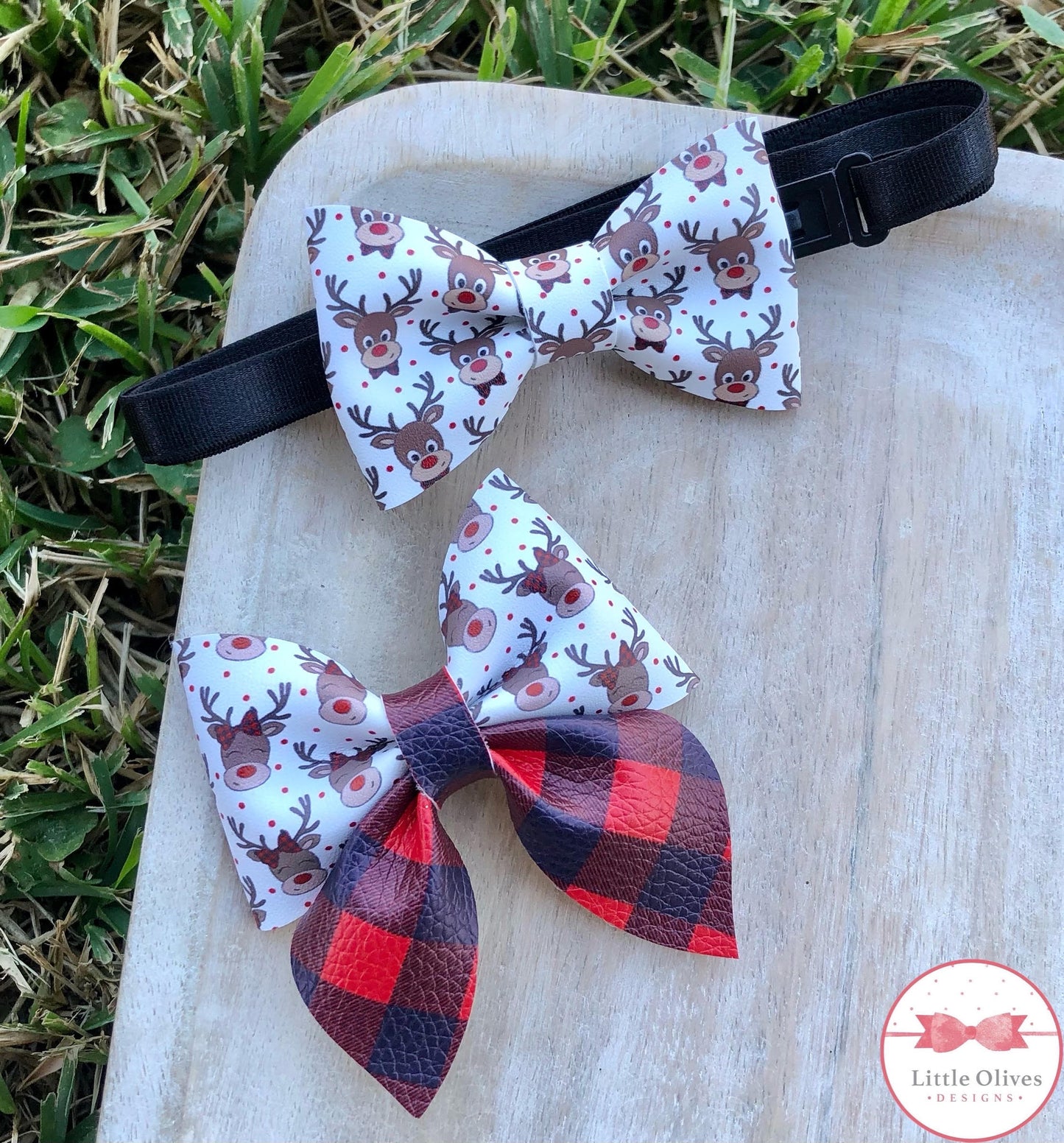 DEER BOW & BOW TIE SET