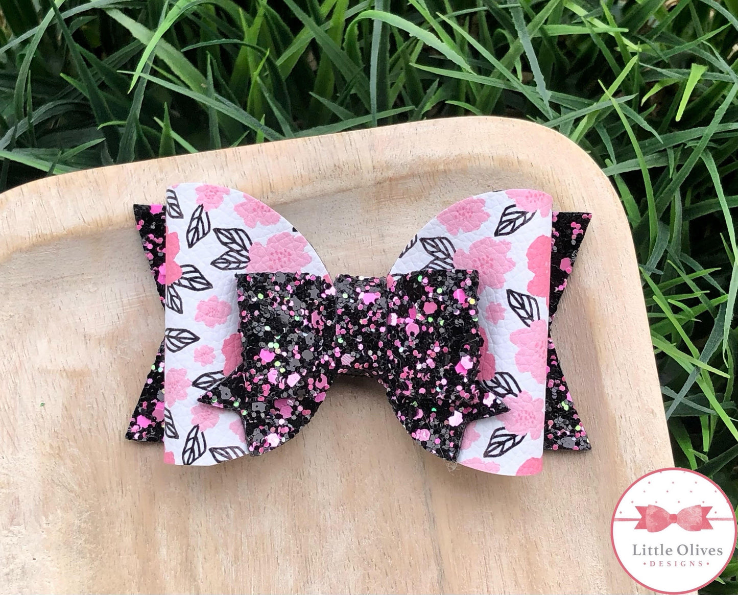 DOODLE ROSE MAGNOLIA BOW