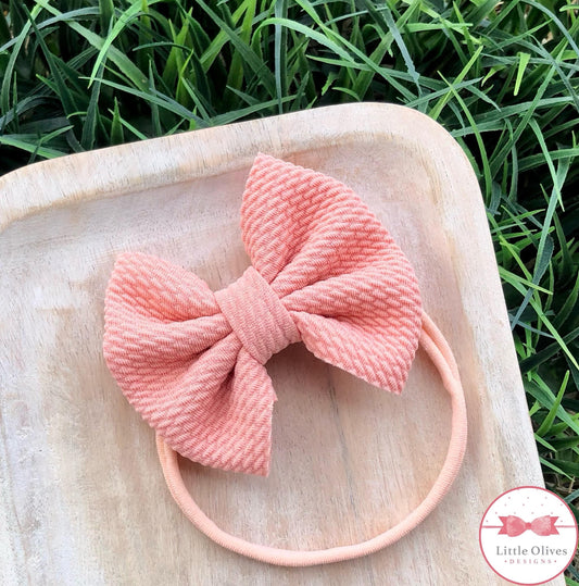 PEACH BABY HEADBAND