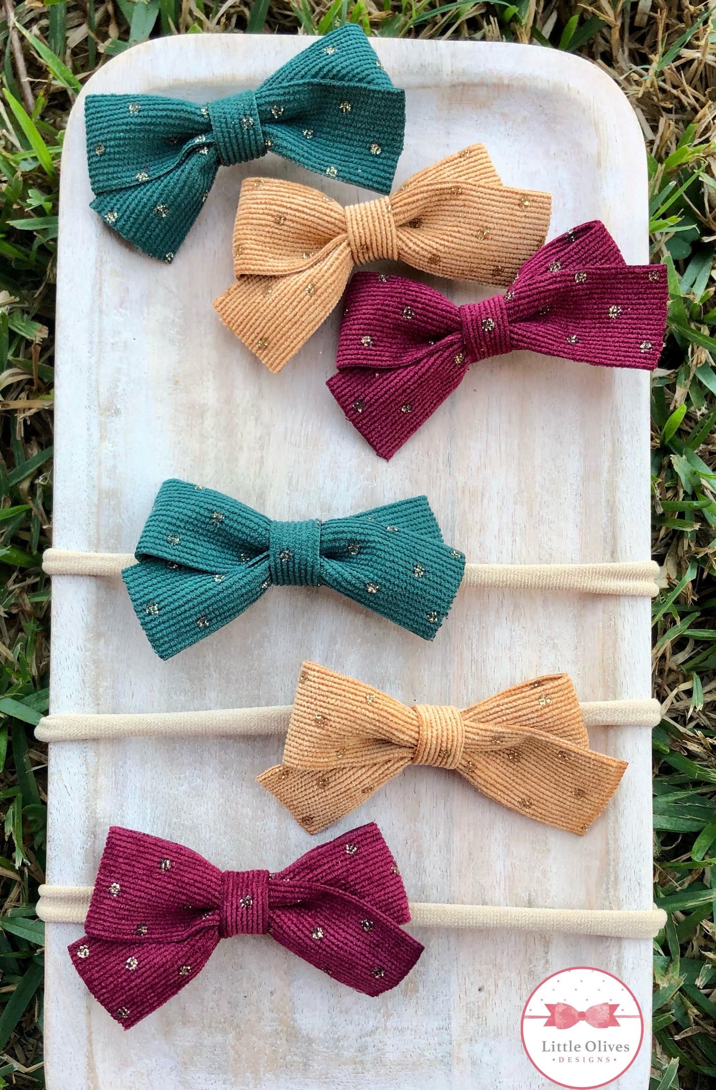 FALL RIBBON MINI BOWS