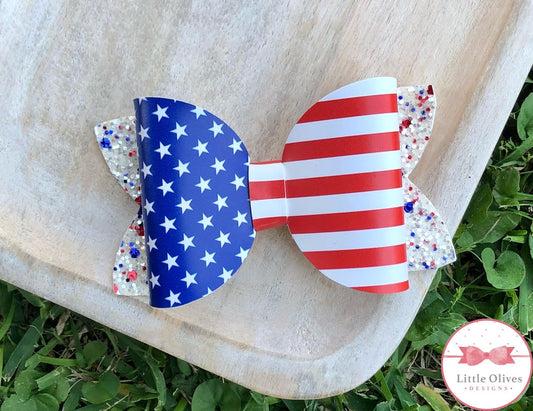 USA FLAG BOW