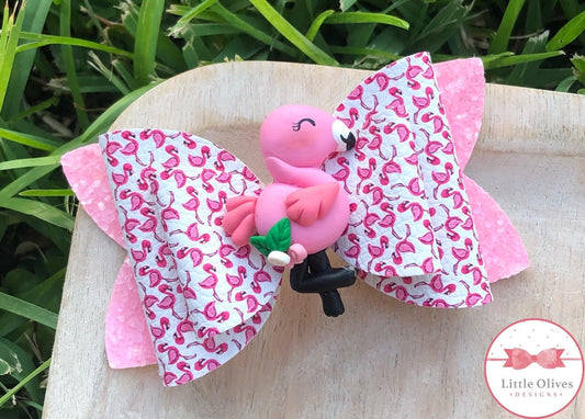 FLAMINGO CLAY BOW