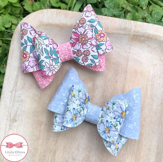 FLORAL ABBY BOW