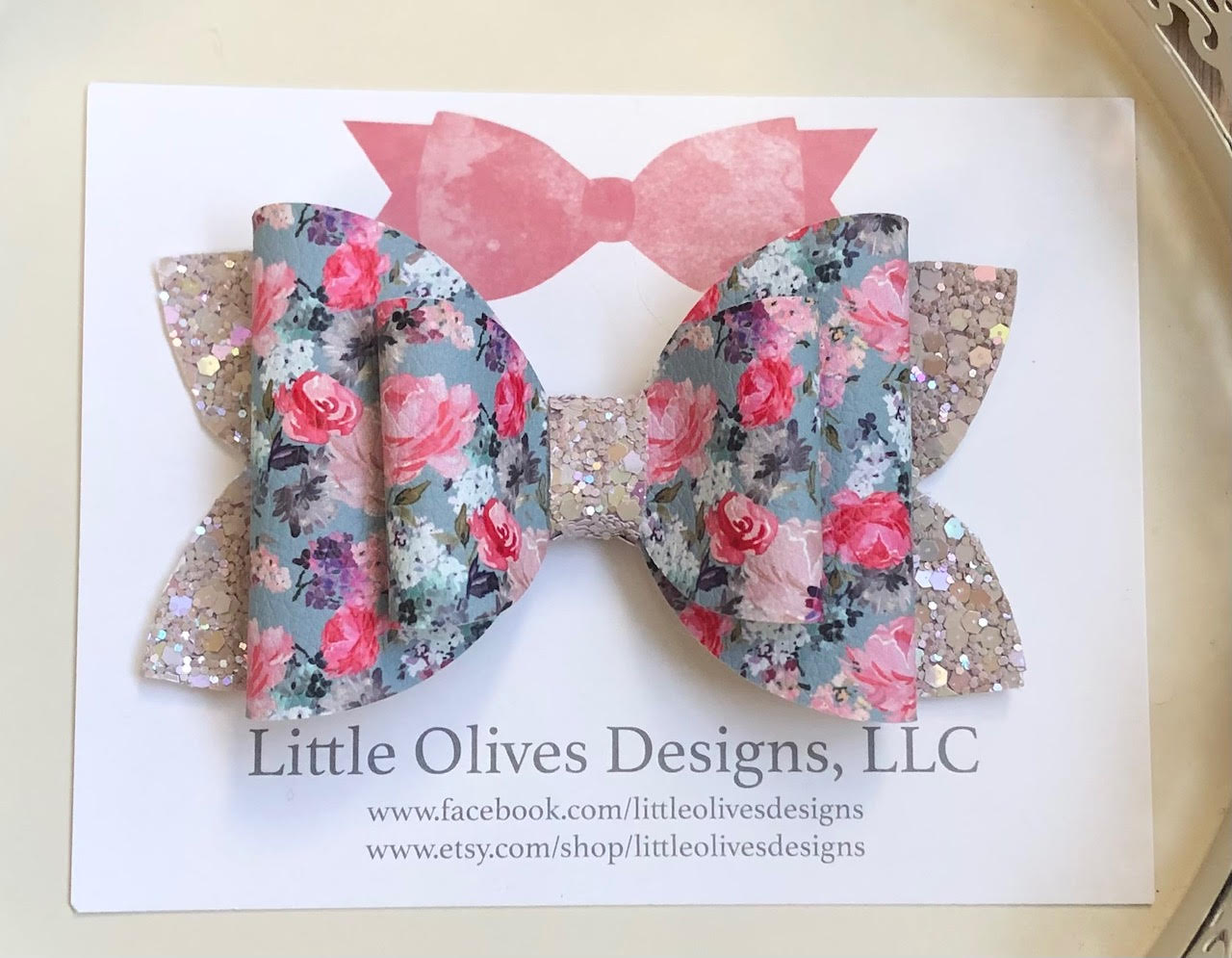 FRANCINE FLORAL BOW