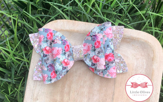 FRANCINE FLORAL BOW