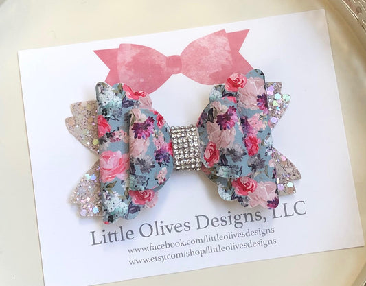 FRANCINE FLORAL BOW