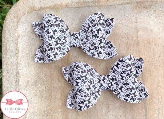 FRENCHIE PIGGY BOW SET