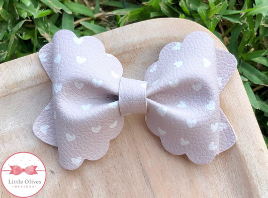 BEIGE HEARTS MARIA BOW