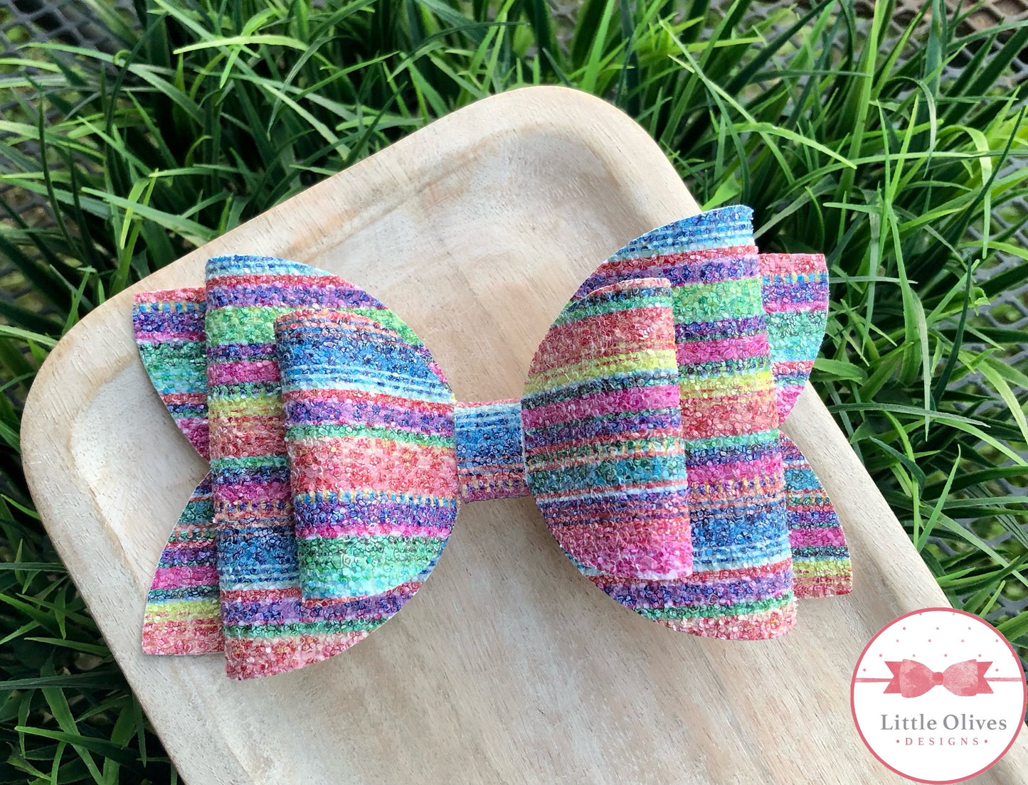 SERAPE GLITTER BOW