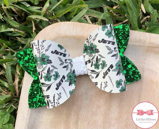 JET FLORAL BOW