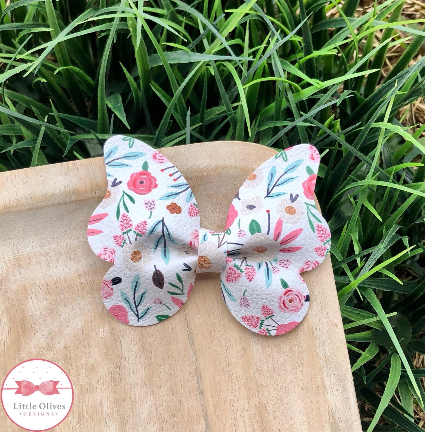 JULIETTE FLORAL BUTTERFLY BOW