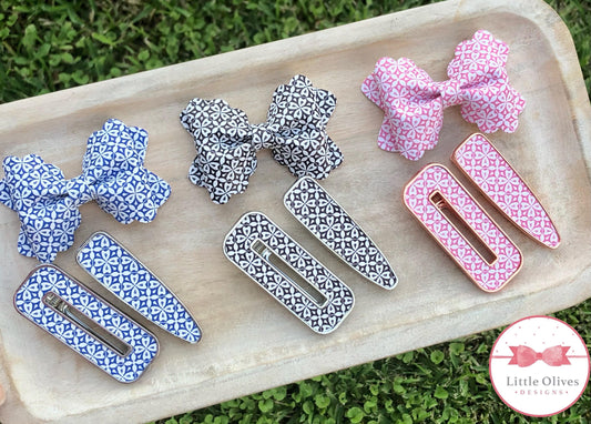 JULIET TILE BOWS AND CLIPS