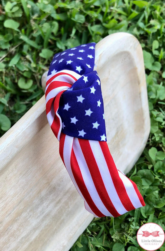 USA KNOTTED HEADBAND