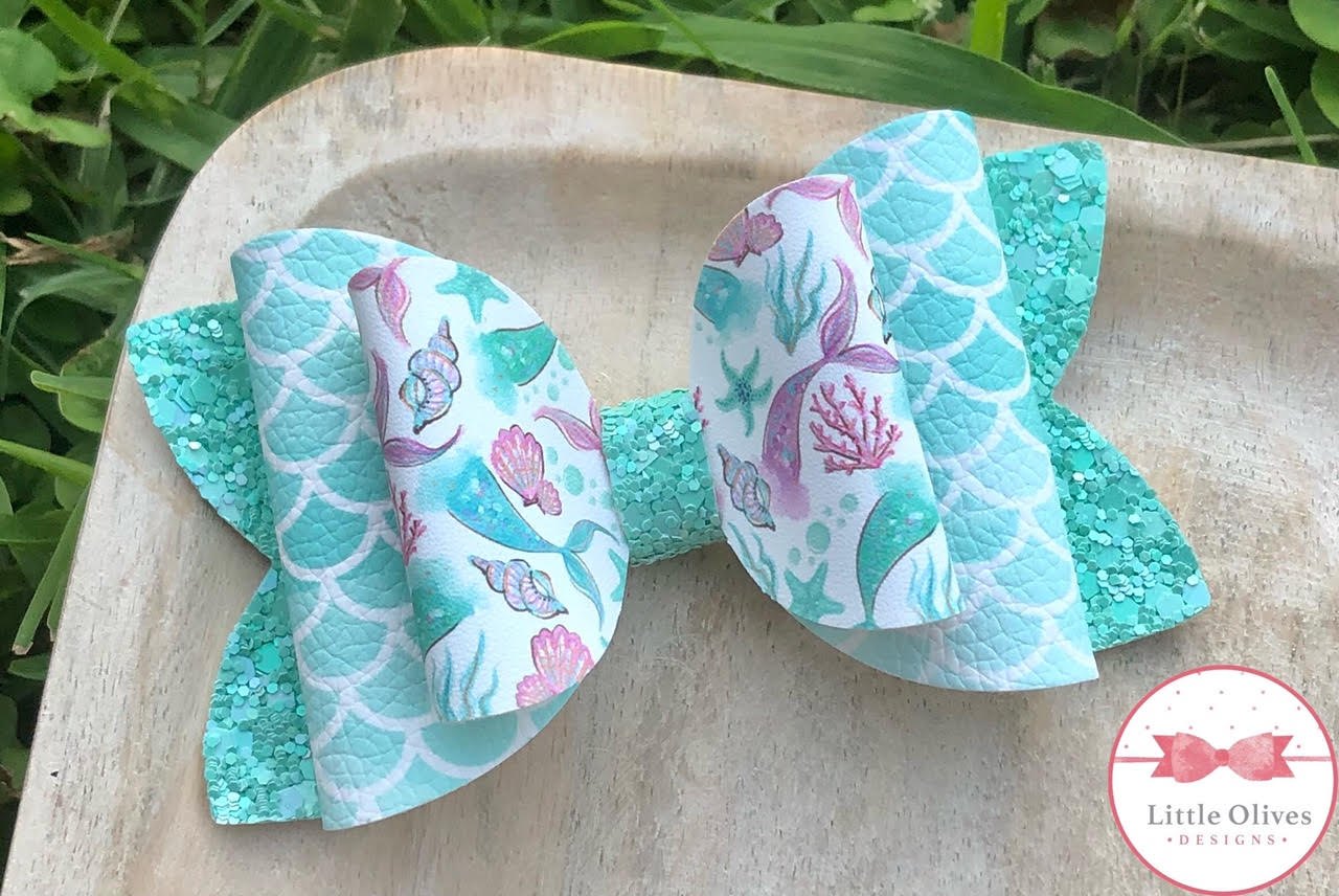 MERMAID TAILS - MINT BOW