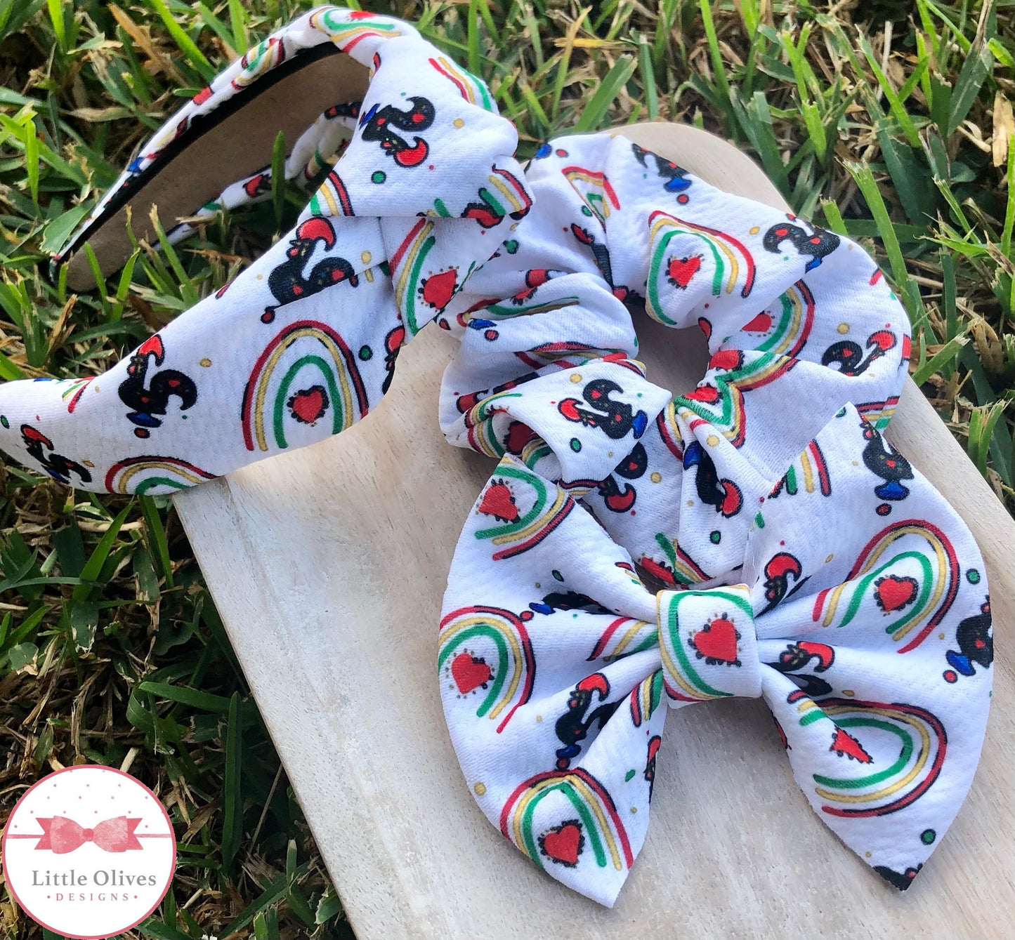 PORTUGAL SCRUNCHIE, BOW AND KNOTTED HEADBAND