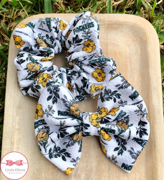 PACK ERS SCRUNCHIE, BOW AND HEADWRA