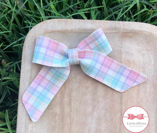 EASTER PLAID ELLIOTT BOW