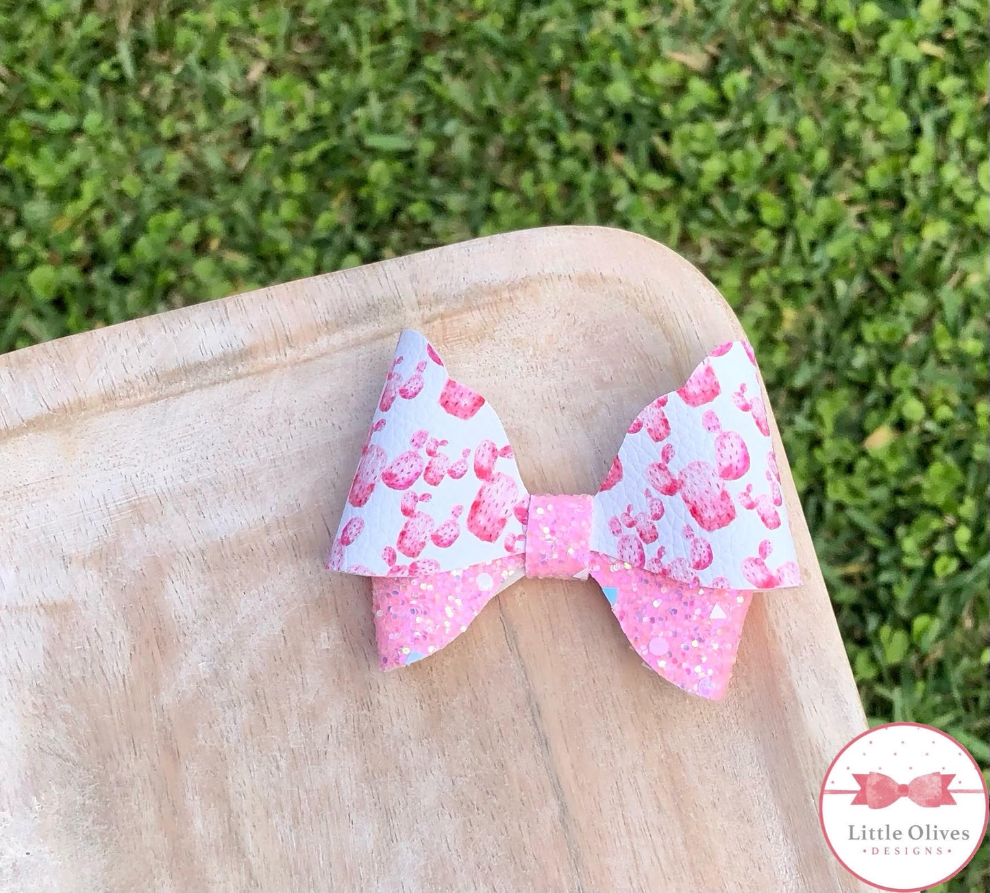 PINK CACTUS ABBY BOW