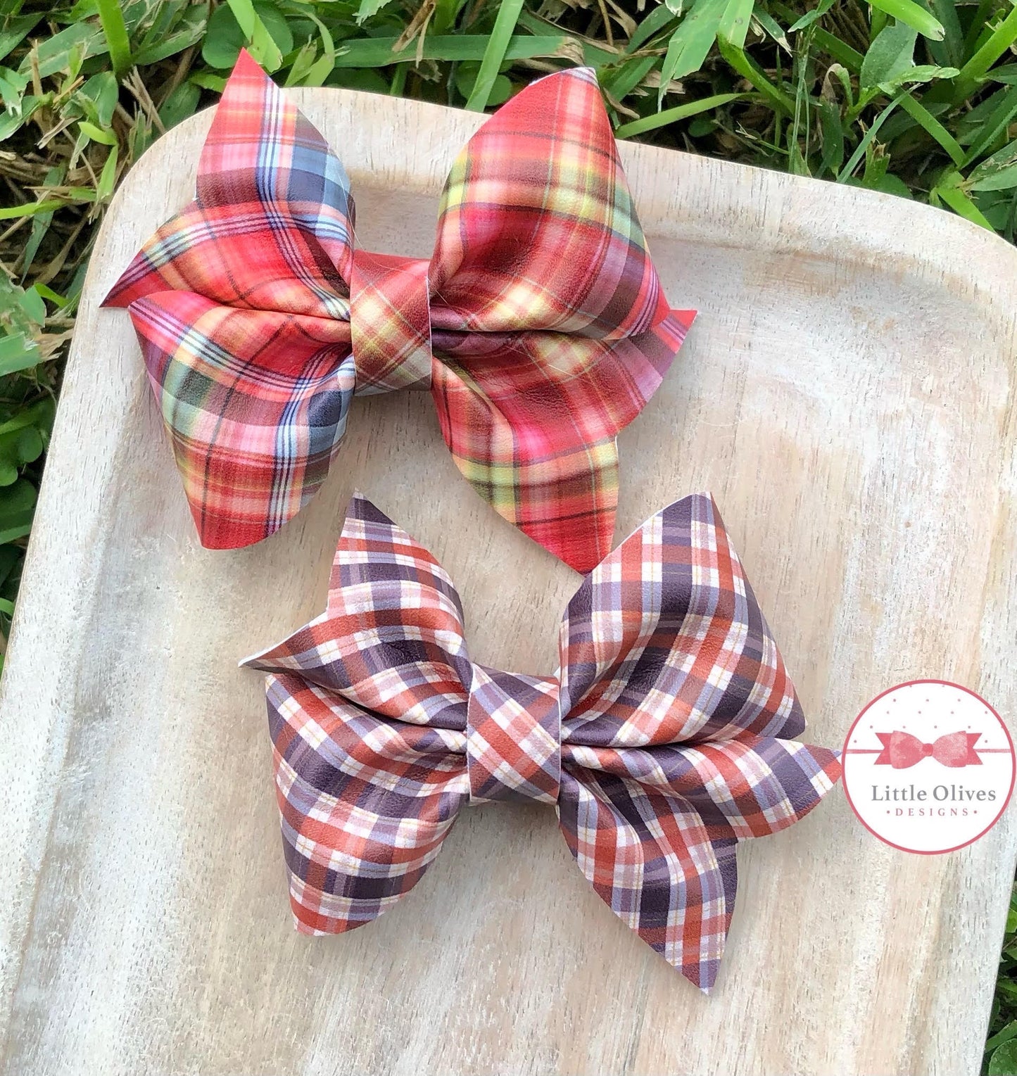 FALL PLAID LARKIN BOW 1