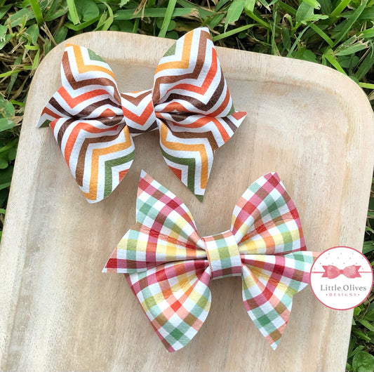 FALL PLAID LARKIN BOW 2