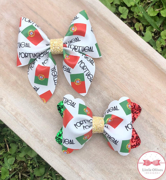 PORTUGAL FLAG BOWS