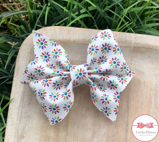 RAINBOW DAISY LARKIN BOW