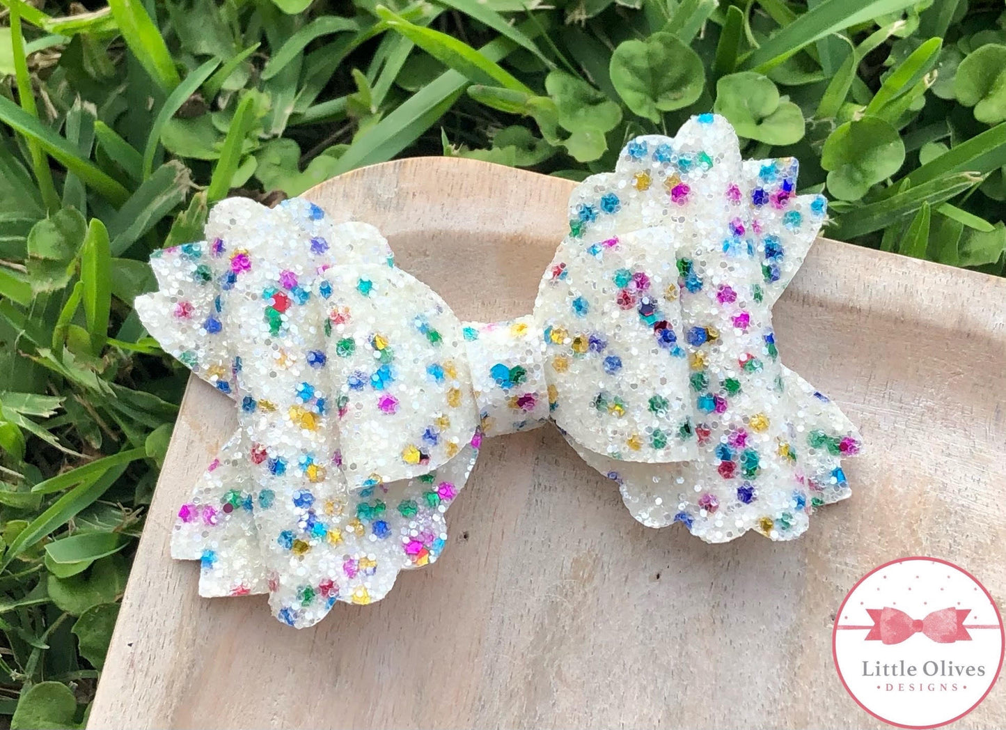 RAINBOW DOTS BOW