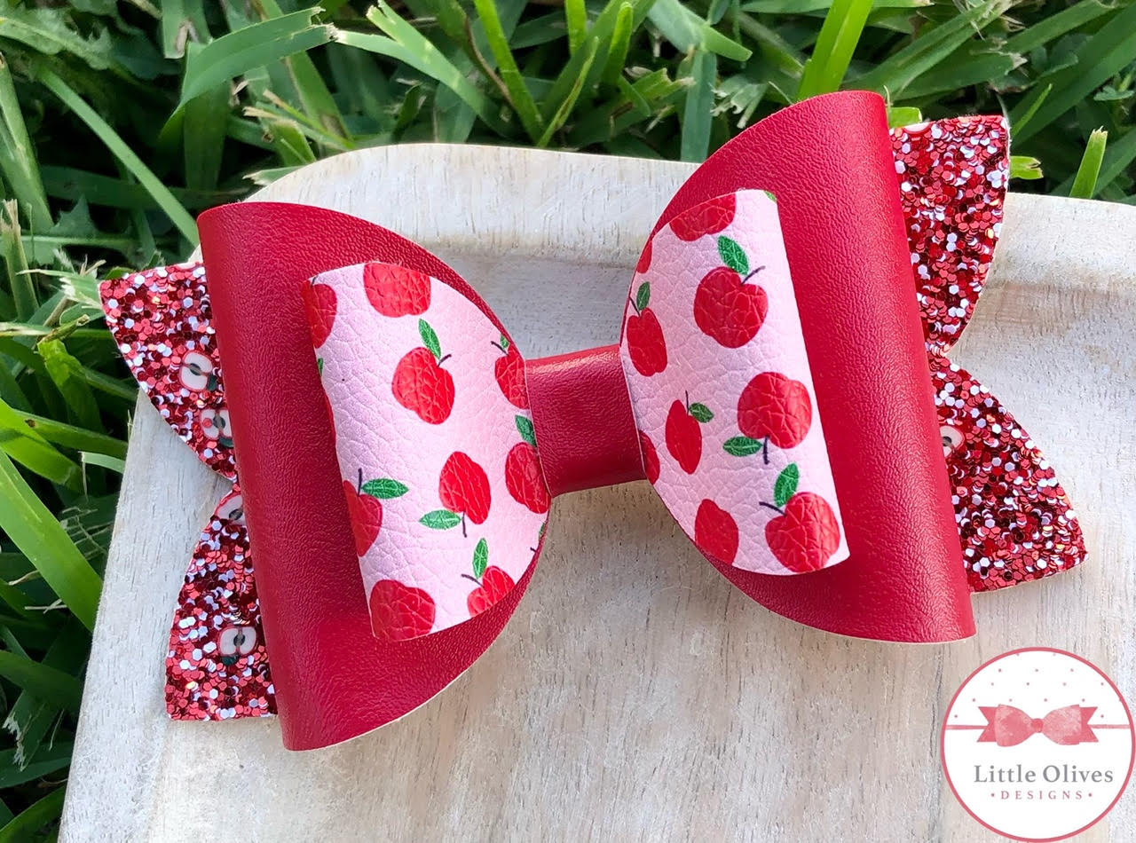 RED APPLES BOW