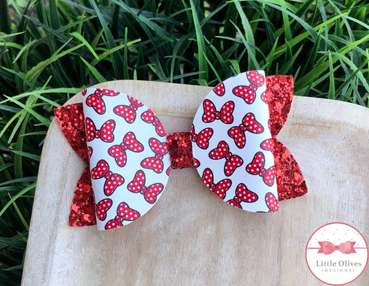 MINNIE BOWS BOW - RED