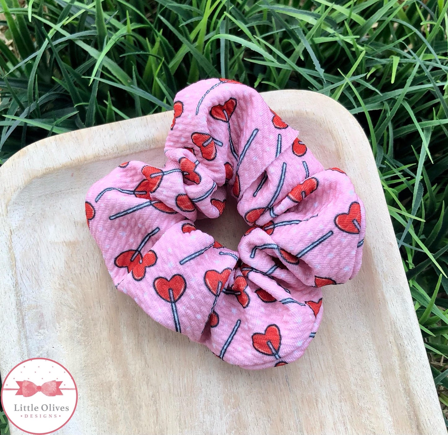 HEART LOLLIPOPS SCRUNCHIE