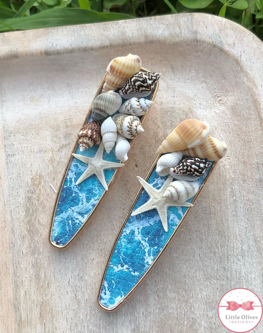 SEASHELL METAL CLIPS