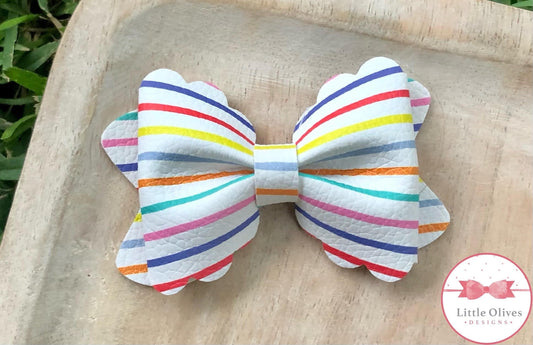 HAPPY STRIPES BOW