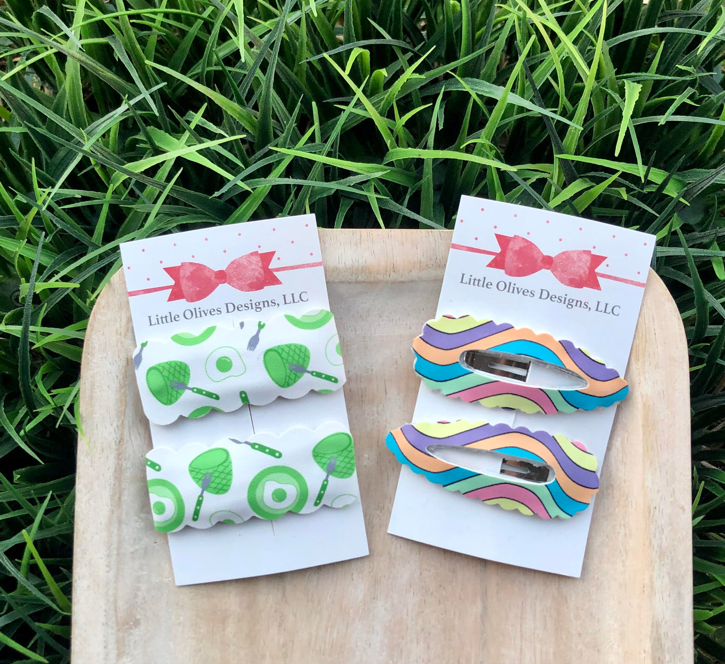 GREEN BREAKFAST AND RAINBOW WAVES SNAP CLIPS