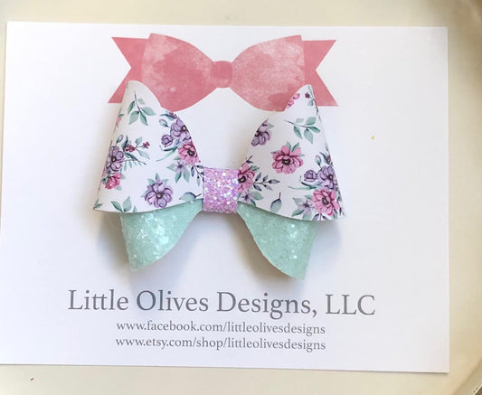 SWEET FLORAL ABBY BOW