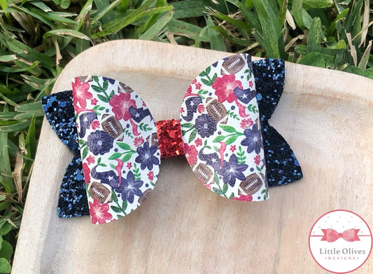 TEXAS TEAM WATERCOLOR BOW