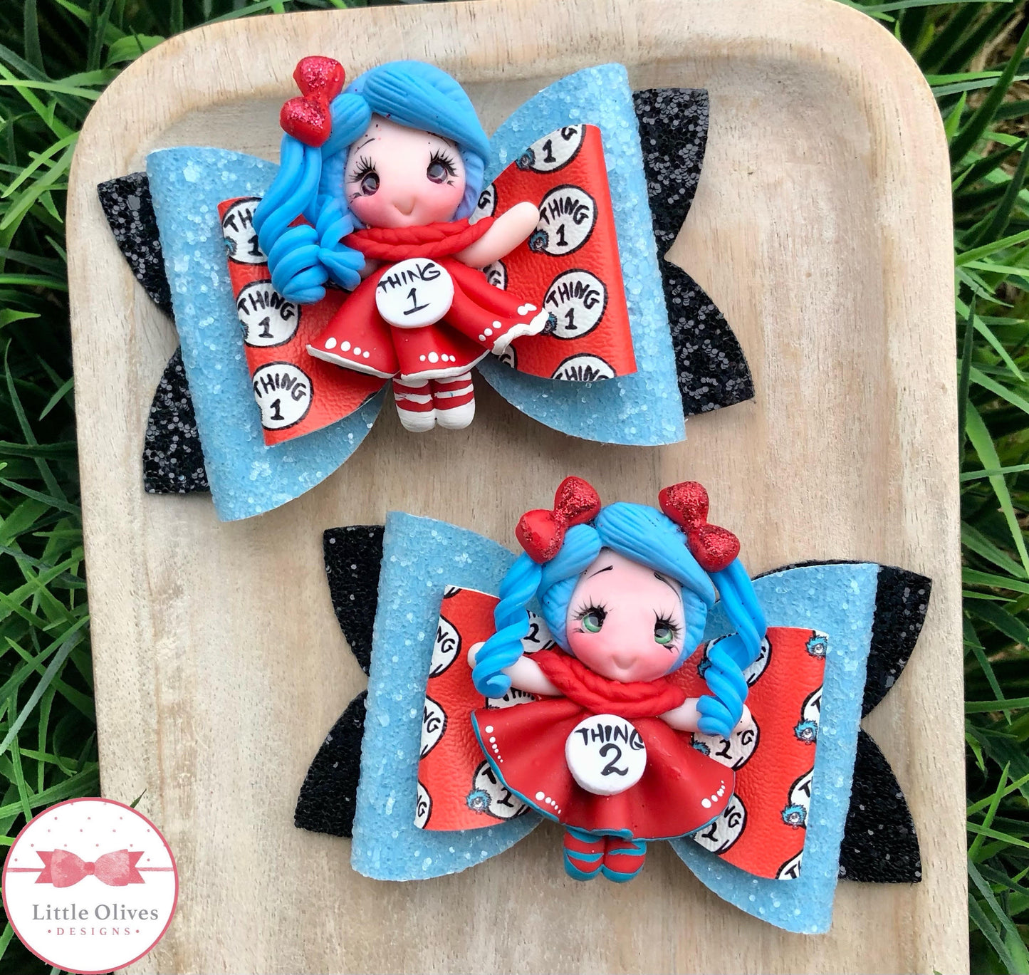 THING 1 & THING 2 CLAY BOWS