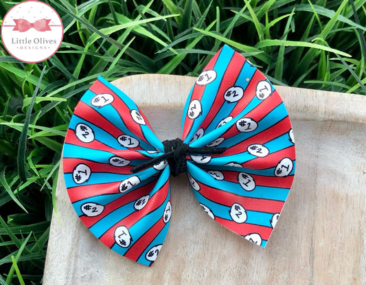 STRIPED THINGS PINCH BOW