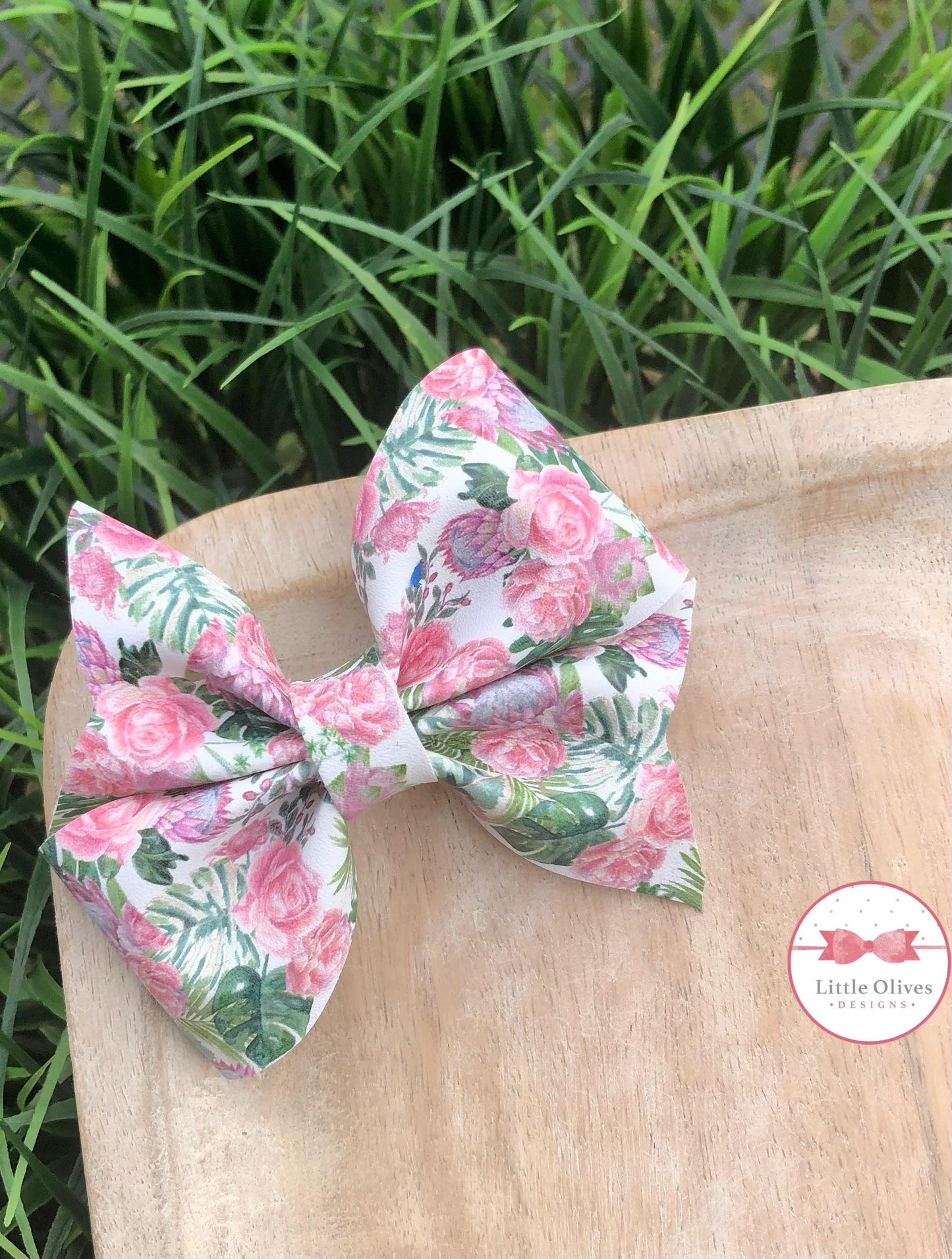 TROPIC FLORAL LARKIN BOW