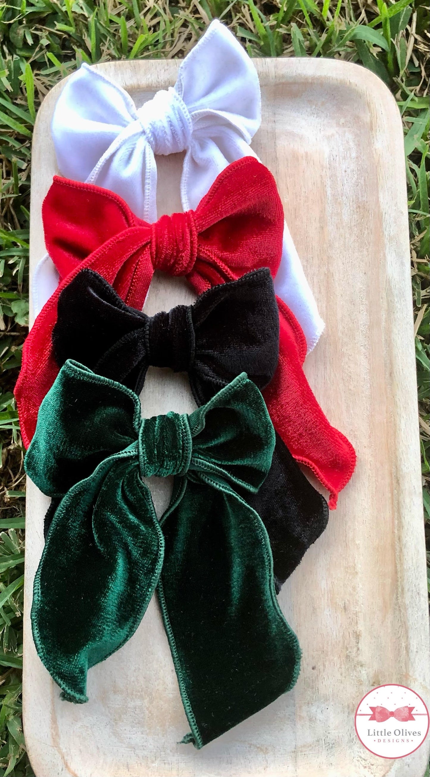 VELVET BOWS (LARGE)