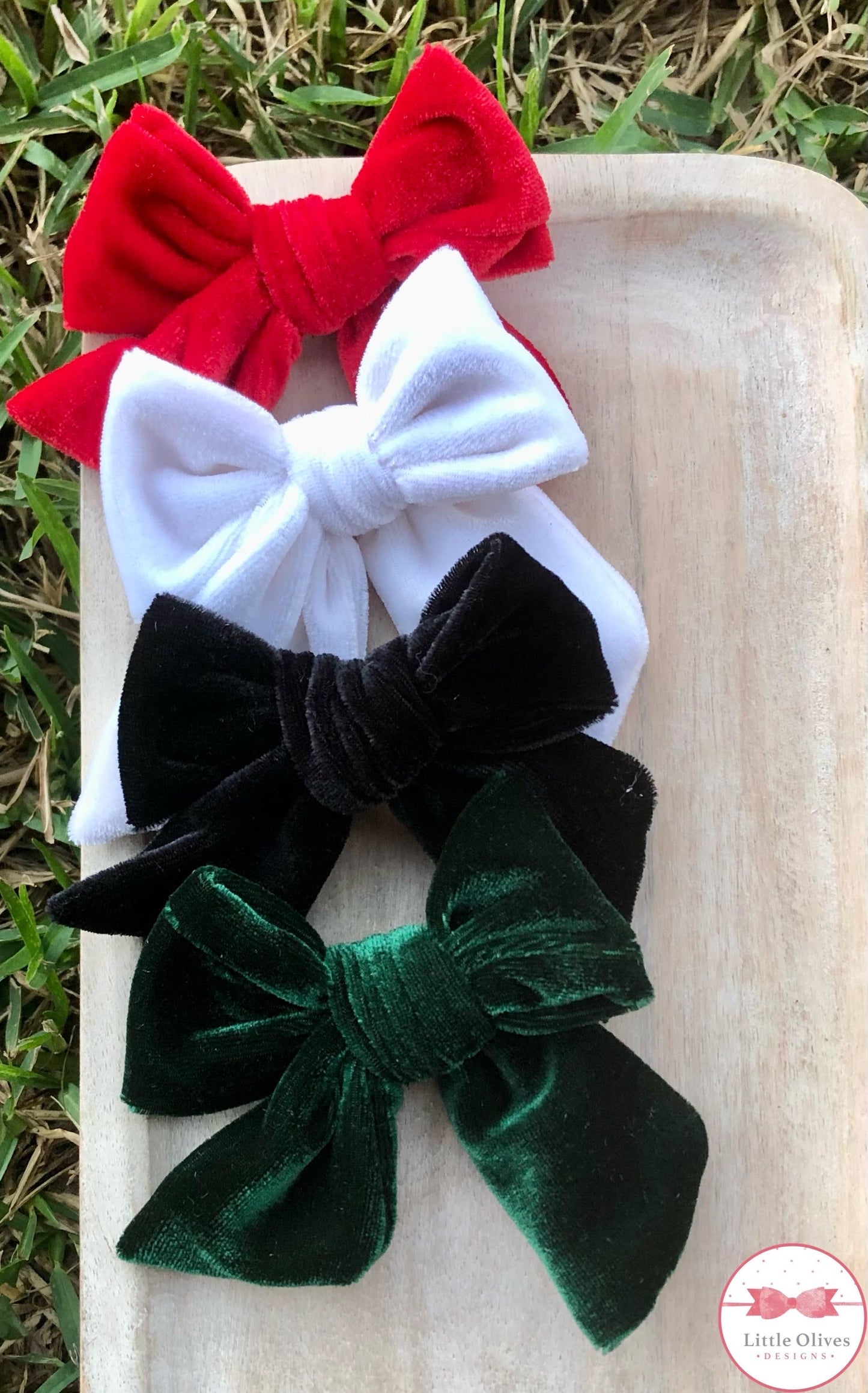 VELVET BOWS (SMALL)