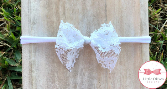 VINTAGE LACE BABY HEADBAND