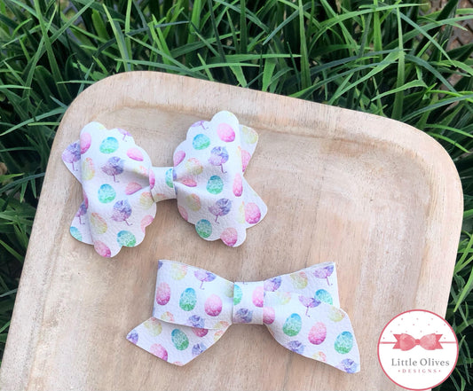 WATERCOLOR EGGS BOW