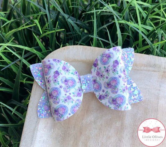 WATERCOLOR FLORAL MOUSE - LAVENDER