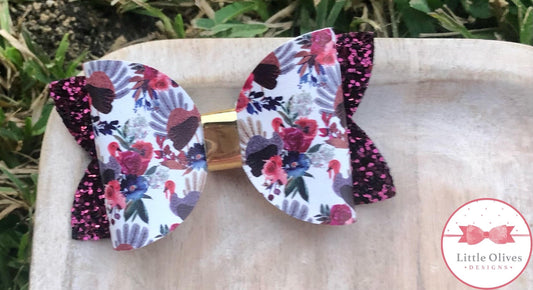 WATERCOLOR TURKEYS BOW